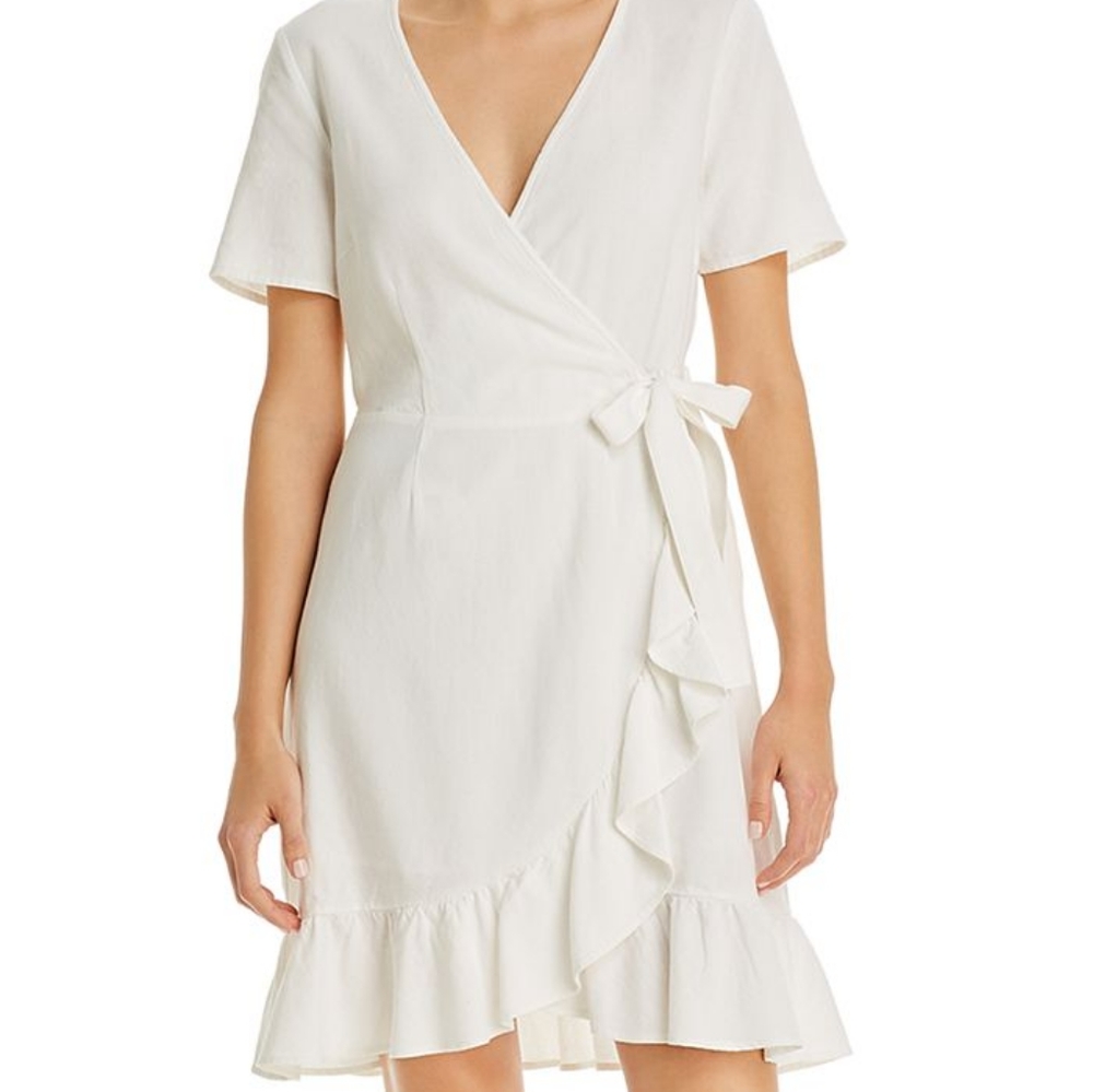 Vero Moda Faux-Wrap Mini Dress